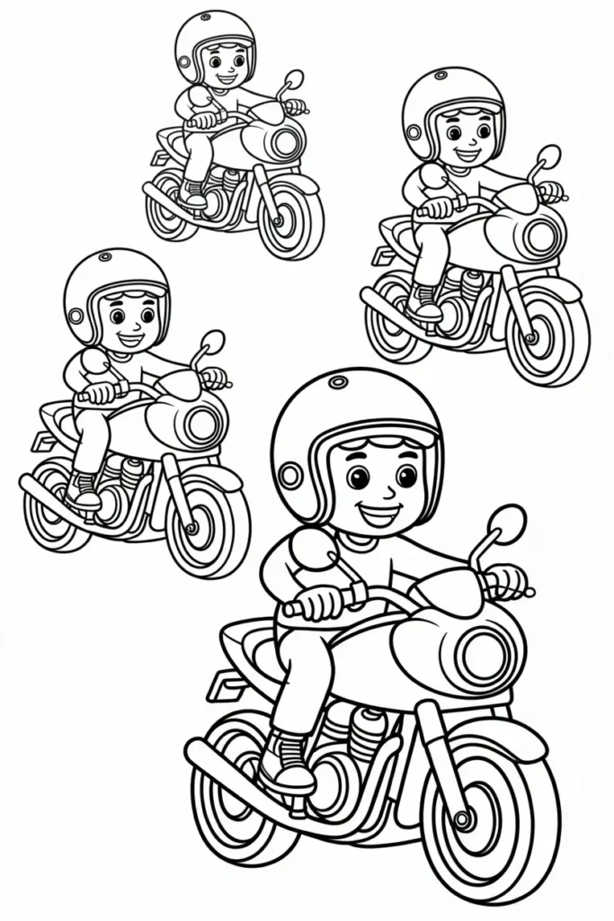 Motorcycle Coloring Pages
