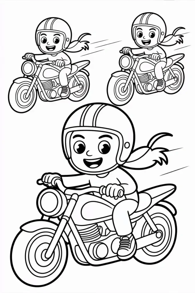 Motorcycle Coloring Pages