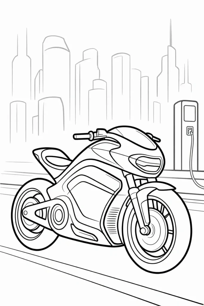 Motorcycle coloring pages