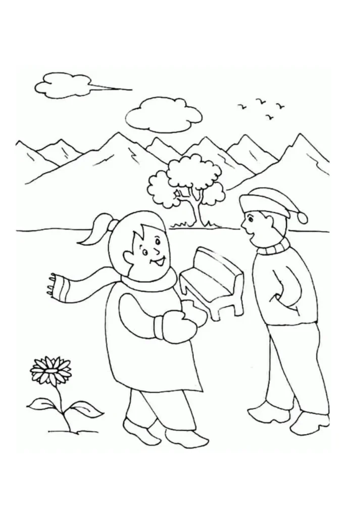 Winter Coloring Pages