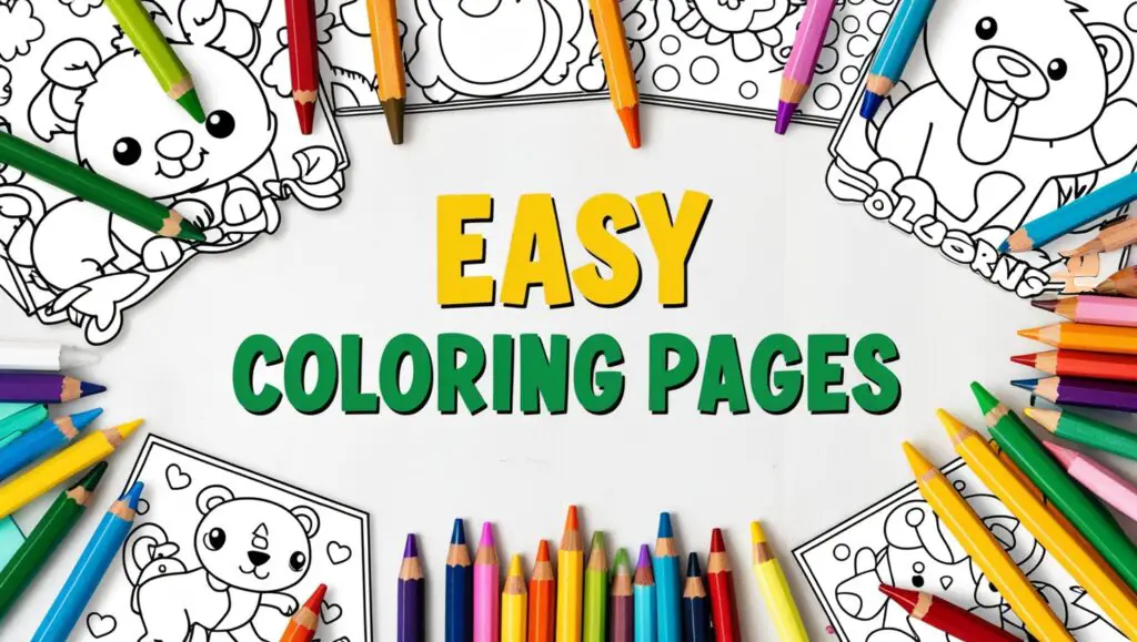 Easy coloring pages