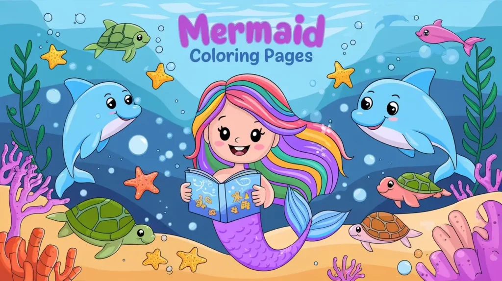 Mermaid Coloring Pages