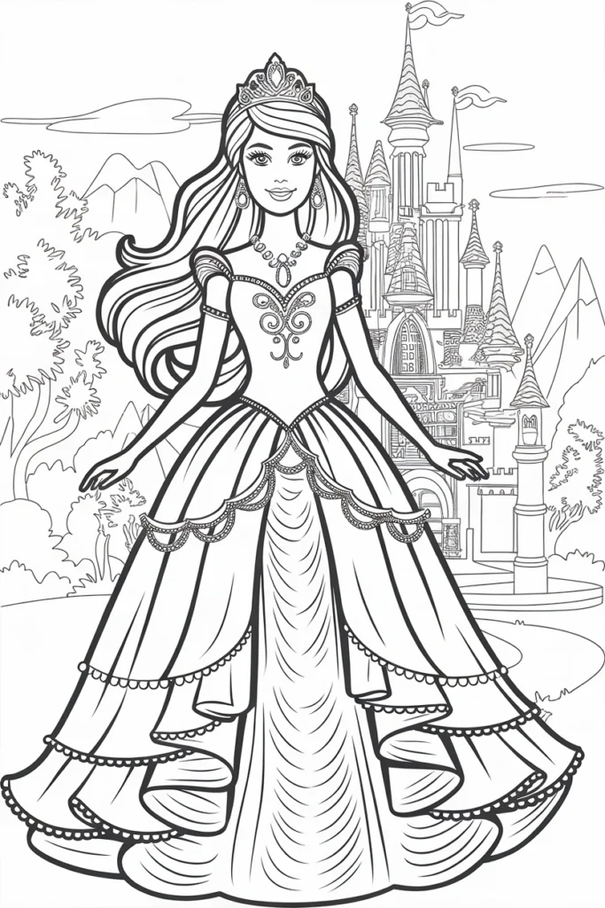 barbie coloring pages