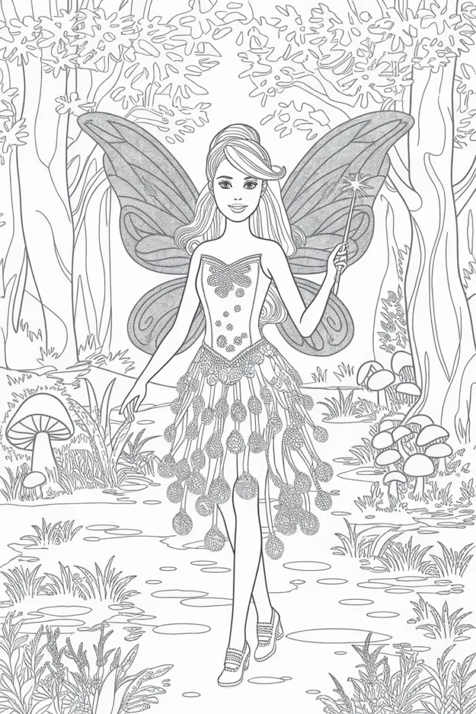 barbie coloring pages