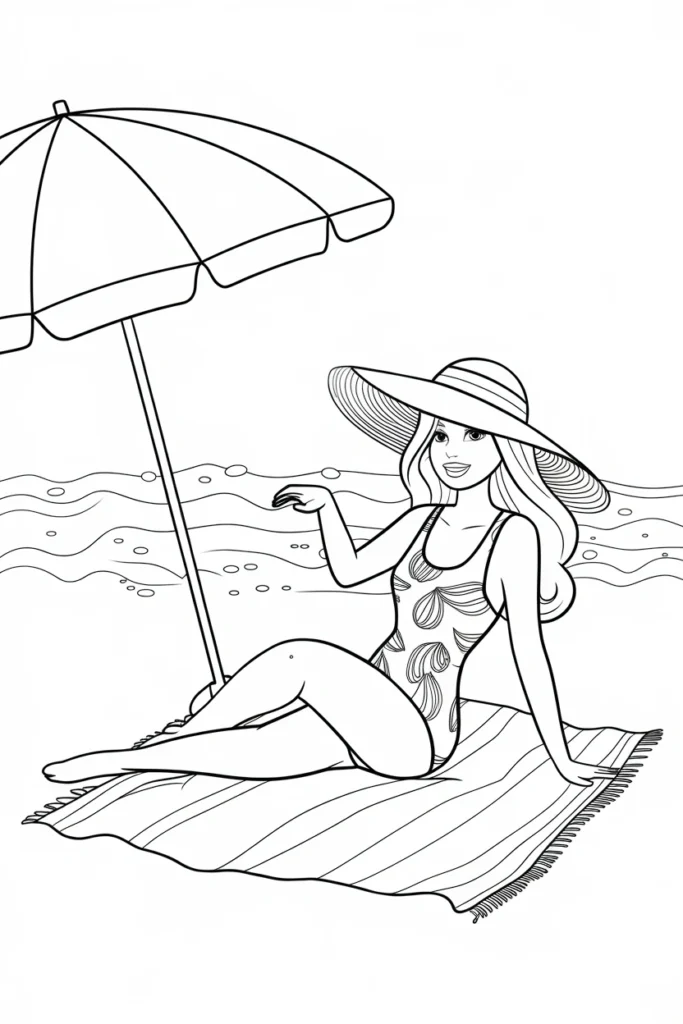 barbie coloring pages