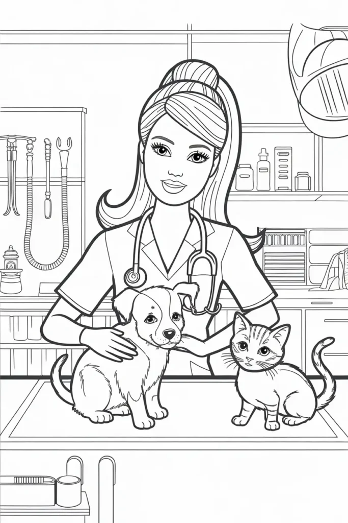 barbie coloring pages