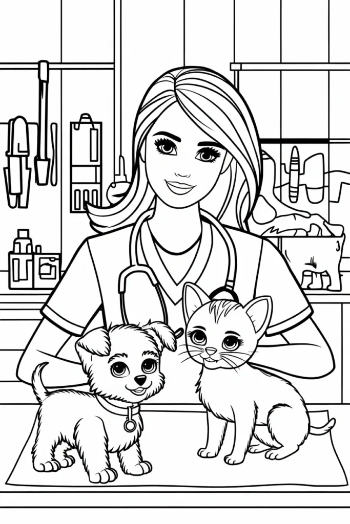 barbie coloring pages
