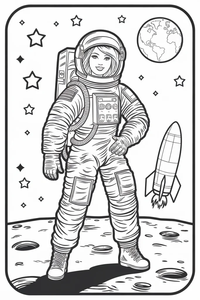 barbie coloring pages