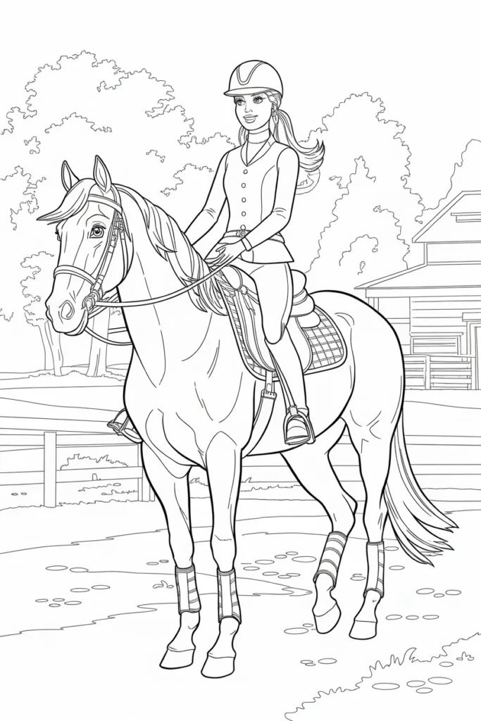 barbie coloring pages