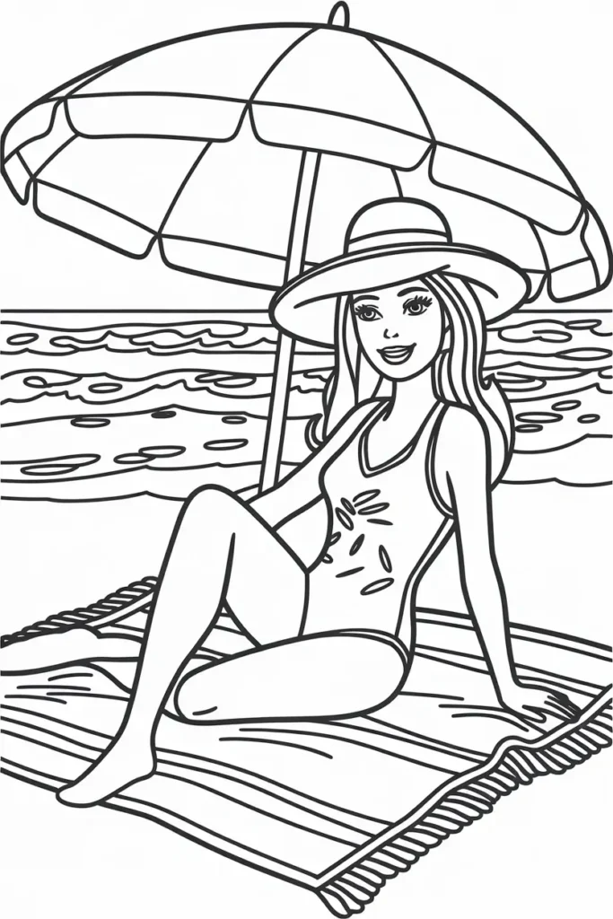 barbie coloring pages